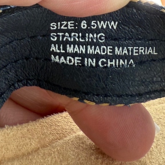 Easy Street Starling Espadrille Flip Flops Navy Blue Womens 6.5 - Picture 8 of 8